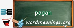 WordMeaning blackboard for pagan